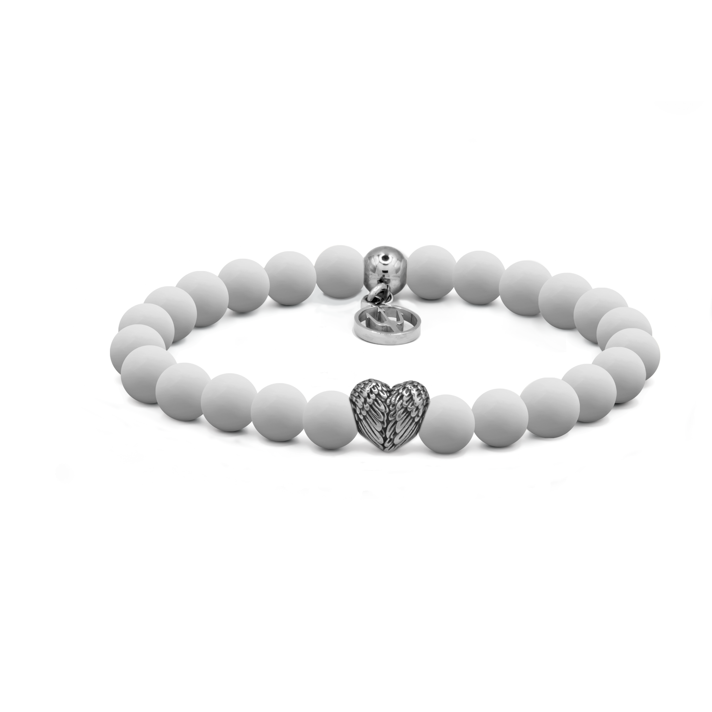 Damenarmband “Eterna Bianco”
• “Edel und feminin: Damenarmband mit weißen, matten Malaysia-Jadeperlen, Edelstahl-Herz und Dreizack-Anhänger.”
• “Elegantes weißes Perlenarmband für Damen aus 8 mm Malaysia-Jade, mit Herz und Dreizack aus Edelstahl.”
• “Zeitloses Armband aus weißen Perlen mit Edelstahl-Details – perfekt für Frauen, die Eleganz lieben.”