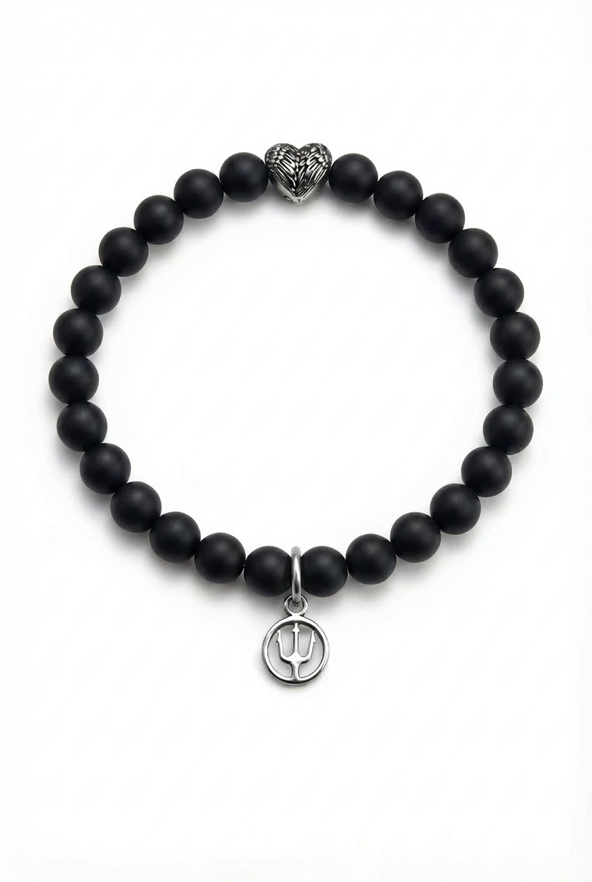 Eterna Heart – Onyx Matte | Onyx-Perlenarmband 8mm