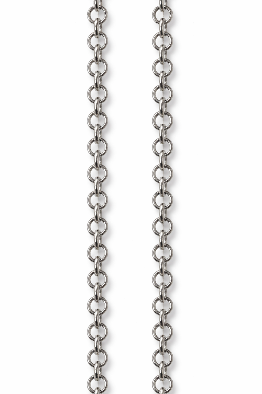 Edelstahl Kette 55 cm – 6 mm Rundglieder – Silber