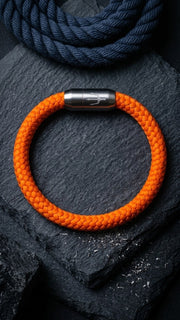Nautic Force – Solar Blaze | Segeltauarmband Herren Orange 8mm