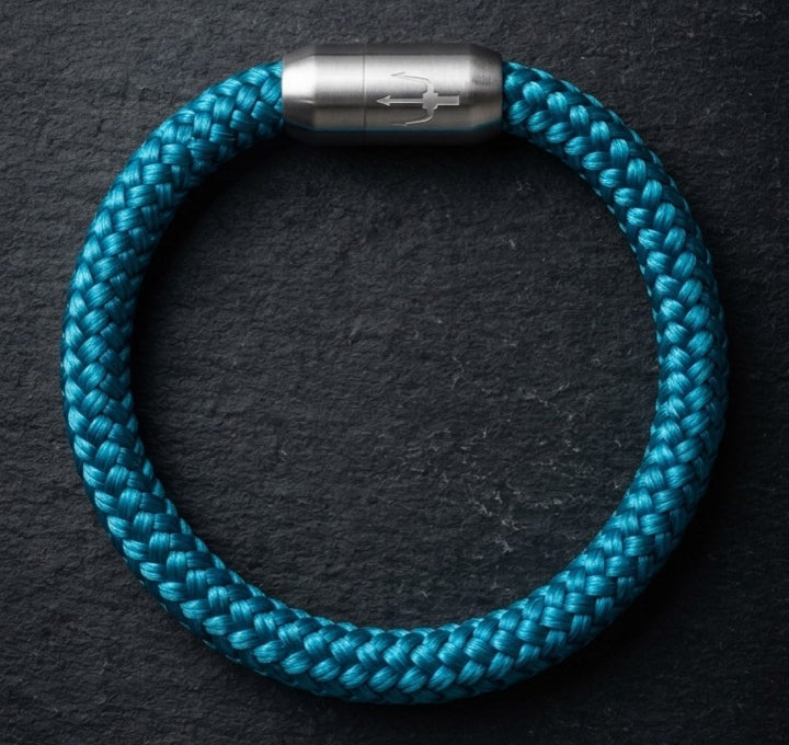 Nautic Force – Ocean Trident | Segeltauarmband Herren Grün 8mm