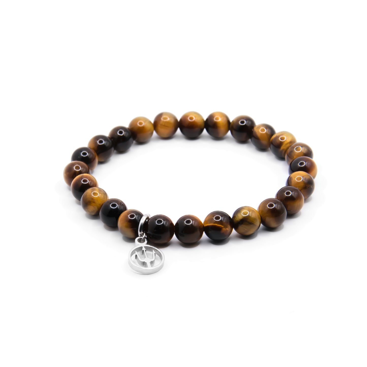 Charm Perlenarmband Tigerauge