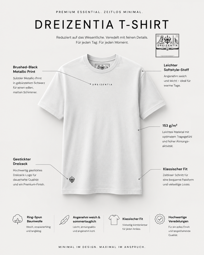DREIZENTIA Revier Essential Tee – Brushed Black