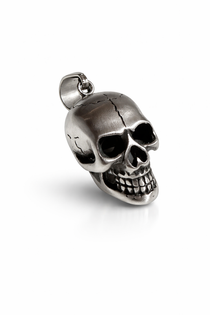 Memento Noir – Edelstahl Totenkopf Anhänger