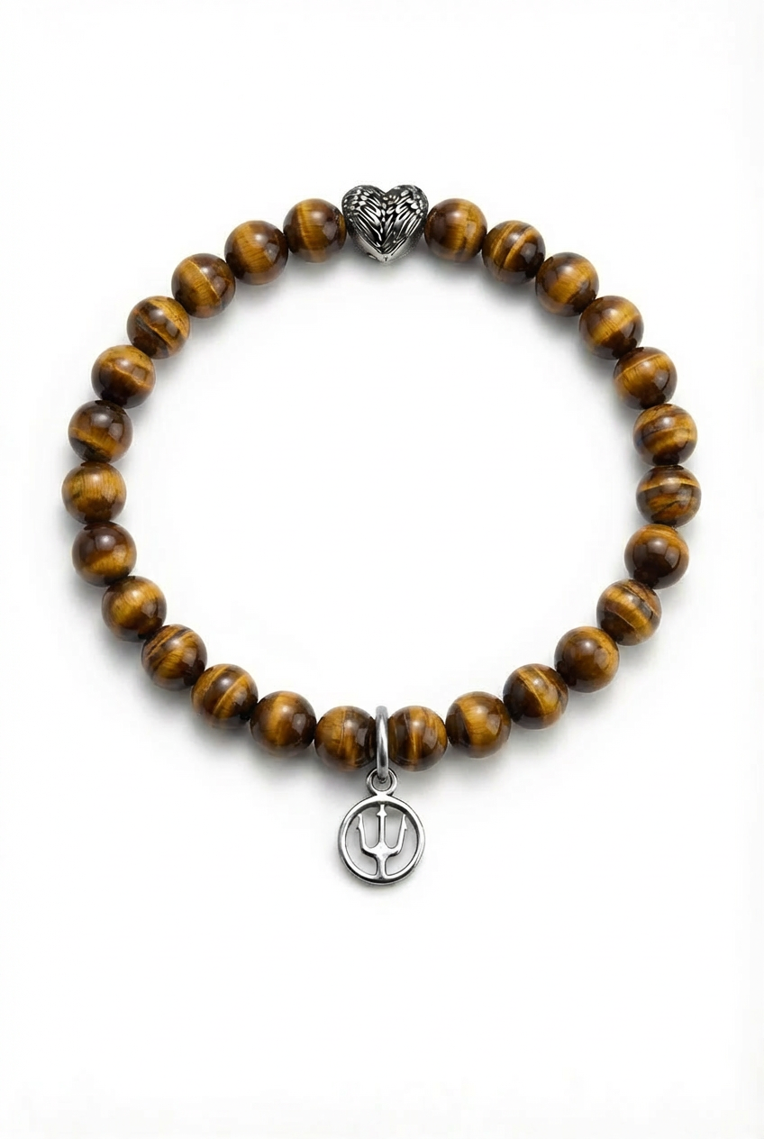 Eterna Heart – Tiger Glow | Tigerauge-Perlenarmband 8mm