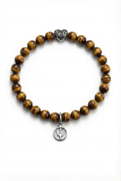 Eterna Heart – Tiger Glow | Tigerauge-Perlenarmband 8mm