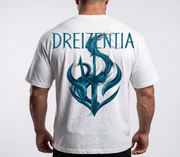 DREIZENTIA™ Trident Flux White T-Shirt