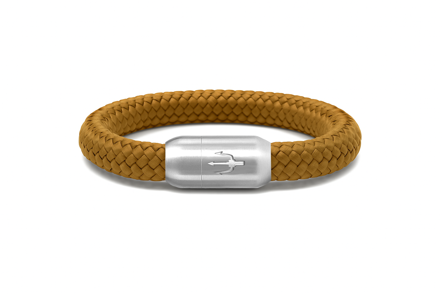 Nautic Force – Golden Sand | Segeltauarmband Herren Caramel 8mm