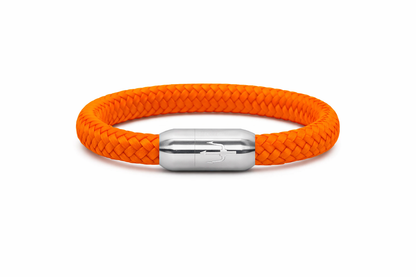 Nautic Force – Solar Blaze | Segeltauarmband Herren Orange 8mm