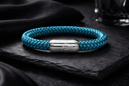 Nautic Force – Ocean Trident | Segeltauarmband Herren Grün 8mm