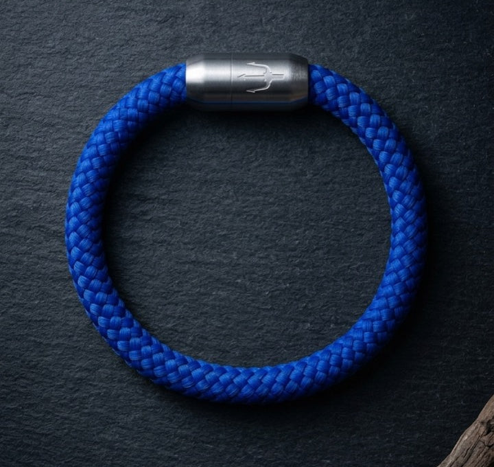 Nautic Force – Deep Blue | Segeltauarmband Herren Königsblau 8mm