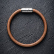 Puro Caramello – Lederarmband Herren Hellbraun 6mm | Handgefertigt