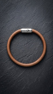 Puro Caramello – Lederarmband Herren Hellbraun 6mm | Handgefertigt