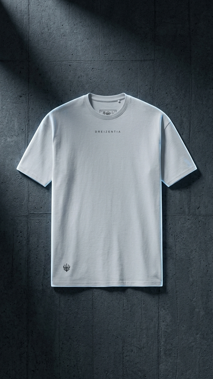 DREIZENTIA Revier Essential Tee – Brushed Black