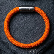 Nautic Force – Solar Blaze | Segeltauarmband Herren Orange 8mm
