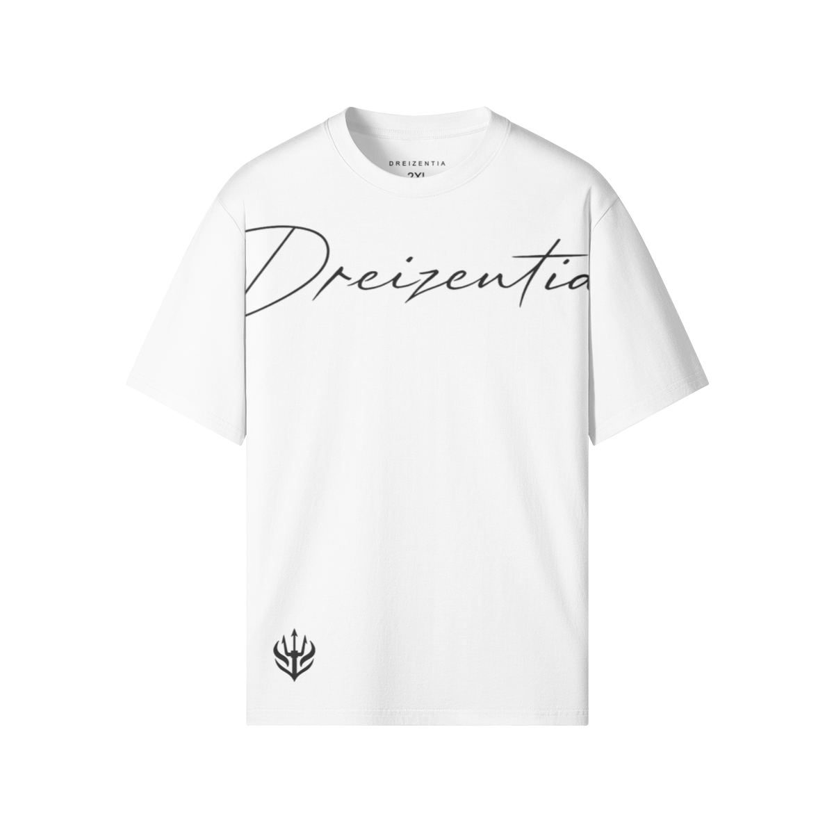 DREIZENTIA™ Core Tee in White – Frontansicht