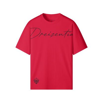 DREIZENTIA™ Core Tee in Red – Detailansicht