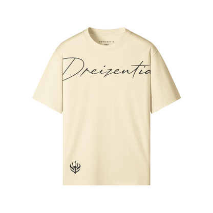 DREIZENTIA™ Core Tee in Beige – Detailansicht