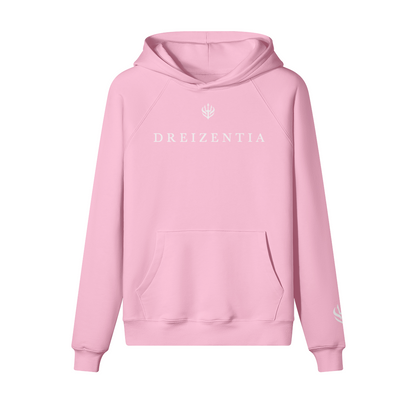 DREIZENTIA™ Signature Hoodie in Pink – Detailansicht