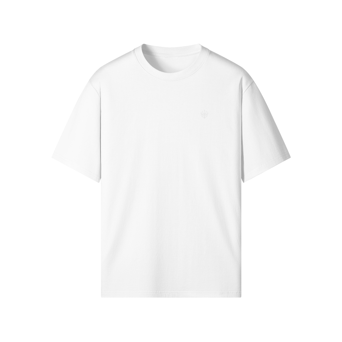 DREIZENTIA™ Essential Tee in White – Frontansicht