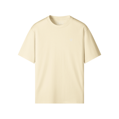 DREIZENTIA™ Essential Tee in Beige – Detailansicht