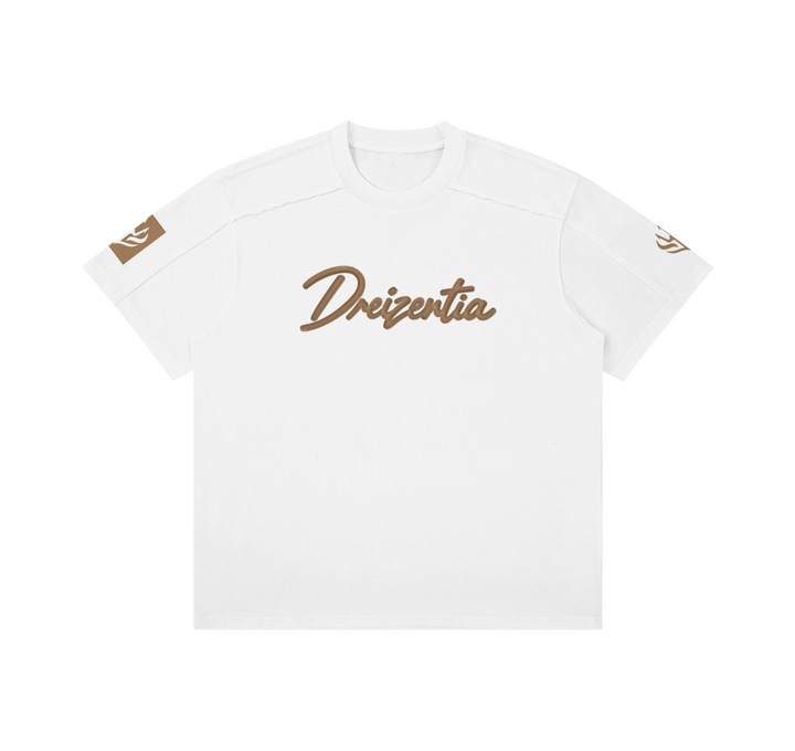 DREIZENTIA REVIER ROYAL – Cognac White | Boxy T-Shirt
