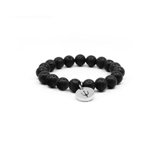 Charm Perlenarmband Lavastein