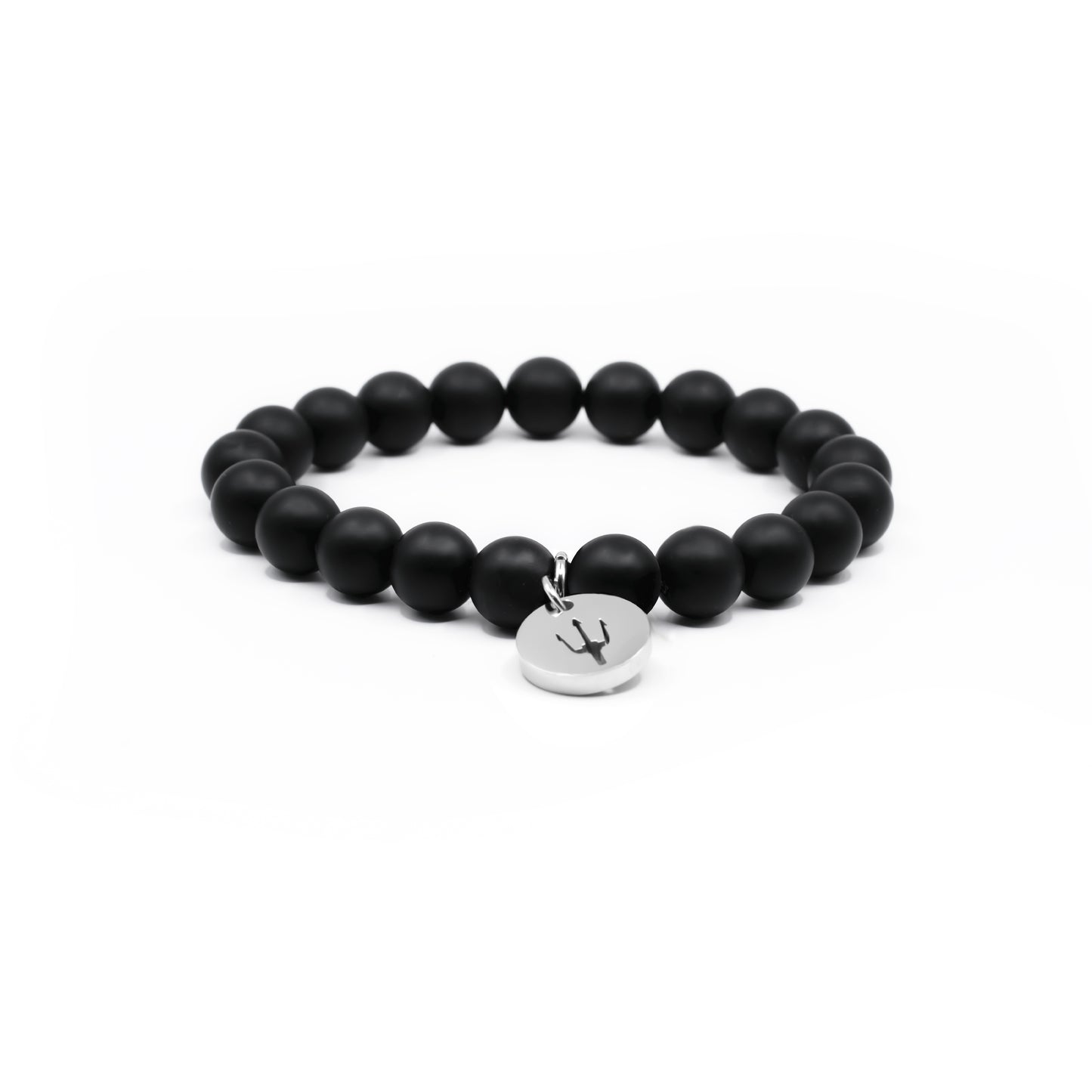 Charm Armband onyx matt