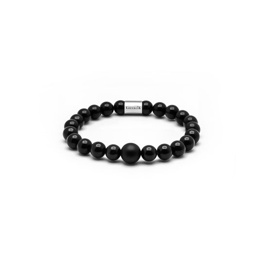 Perlenarmband Infinity Balance – Onyx Obsidian