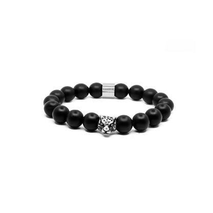 Der erste Neuzugang aus der neuen Kollektion zeigt sich, mit seinen glänzenden Obsidian-Perlen und dem schwarzen Edelstahl-Bead, in einem besonderen Design.