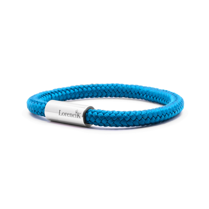 Nautic Force Small Marine Tide – Segeltauarmband Herren 6mm Meerblau mit Edelstahl-Magnetverschluss von Lorencik